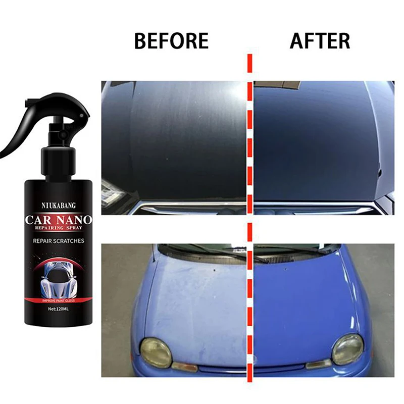 Car Scratch Repair Nano Spray 50/100ml Anti Scratch Hydrophobic Polish Nano Coating Water Displacing Polishing Wax Car Accessori