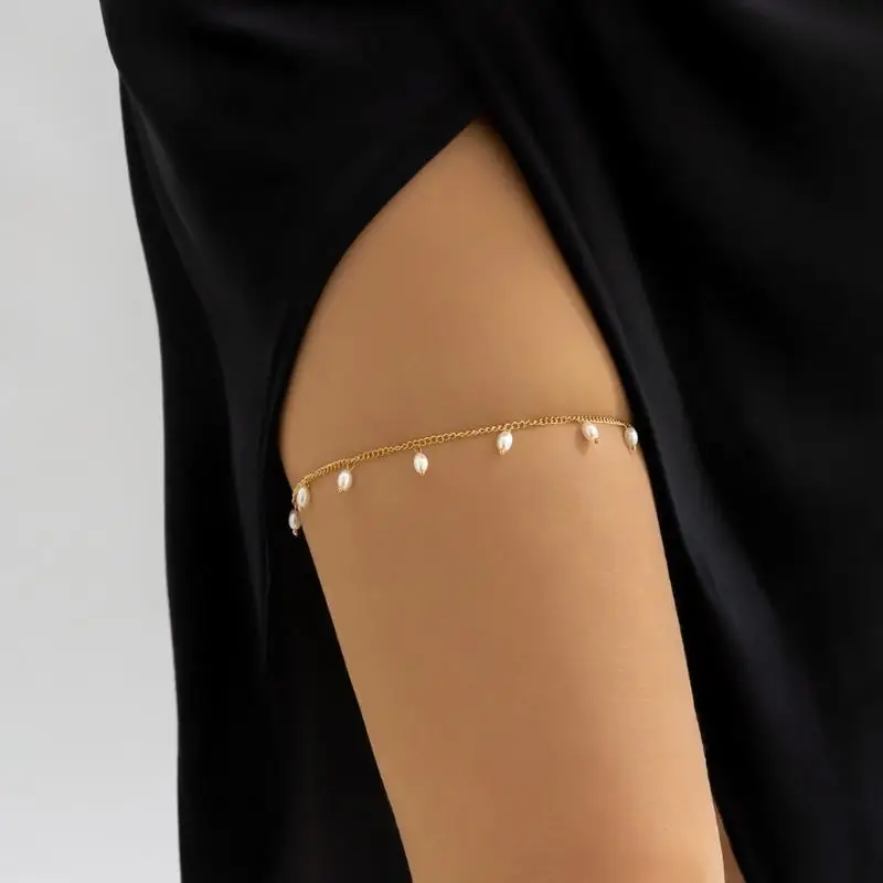 

652F Sexy Multiple Type Leg Chain Woman Thigh Garter Leg Chain Nightclub