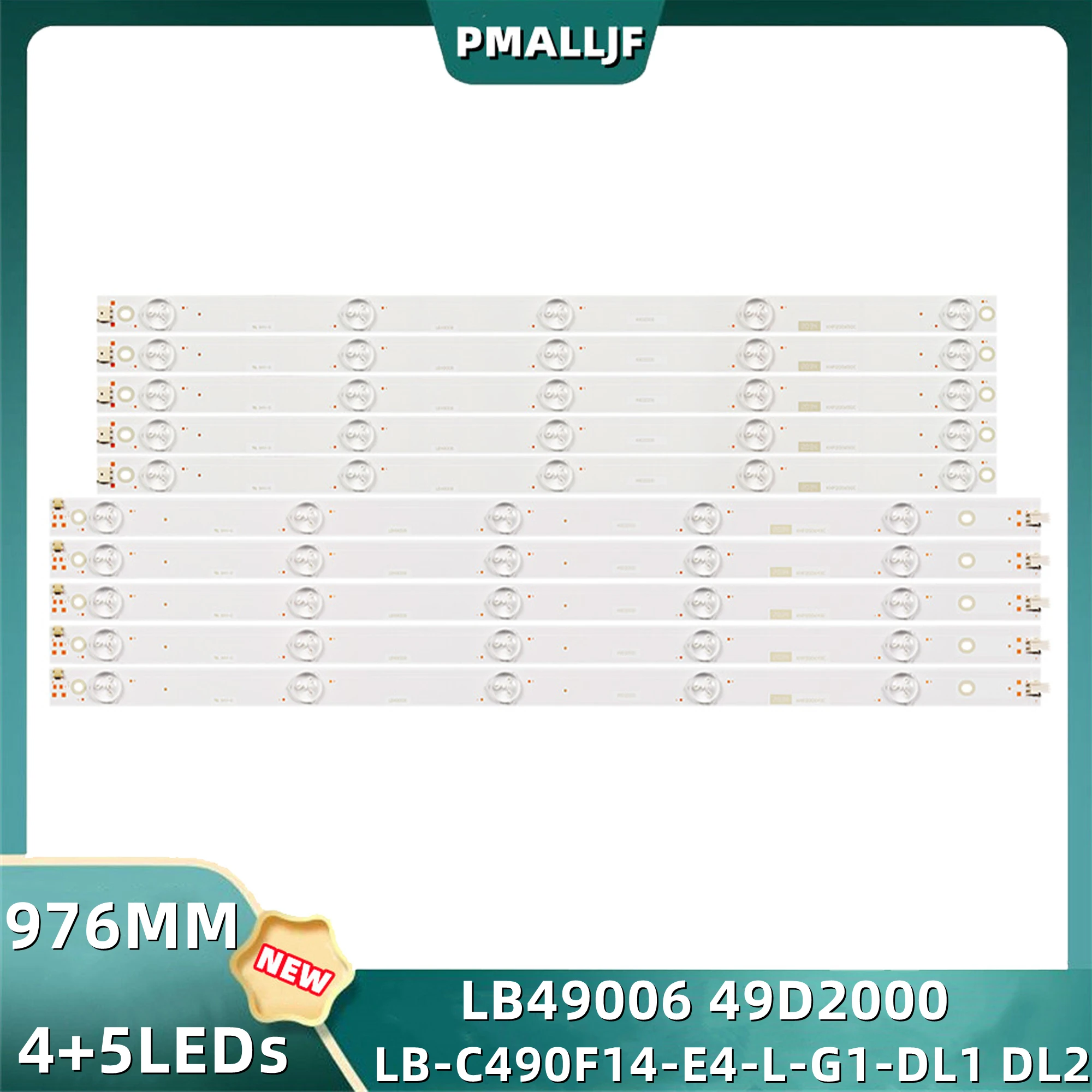 LED Strip LE49A509 LE49A6R9 49IE6500 LB49006 49D2000 LB-C490F14-E4-L-G1-DL1 DL2 KHP200650C KHP200650B KHP200649B C490F15-E2-L