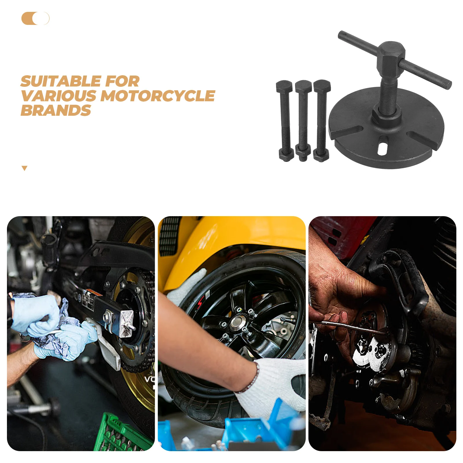 

Flywheel Generator Alternator Puller For Motorcycle Repair Tool Engine Parts Crank Puller Scooter Atv Flywheel Remover