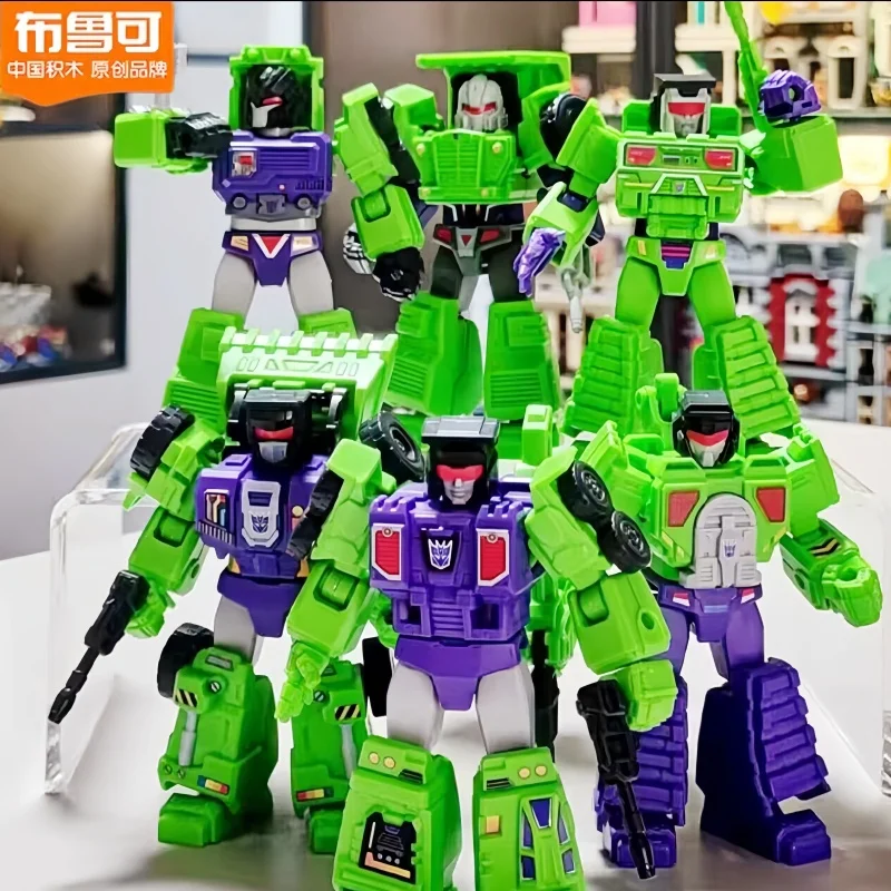 

Новинка в наличии Blokees Devastator Transformers Defender Version 123, комбинированный набор Devastator, бронированный робот, детские игрушки, подарки