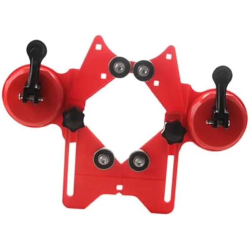 ABRB-Avec doubles ventouses. Guide de ventouse pour scie cloche, localisateur de trous ouverts, réglable pour un travail efficace pour le marbre, sans perceuse