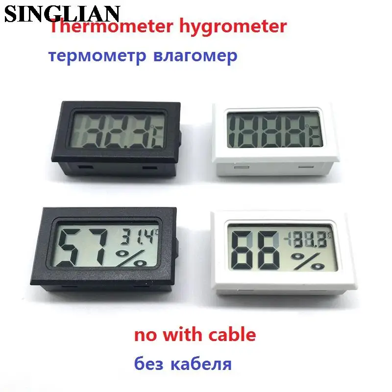 Mini Digital LCD Indoor Convenient Temperature Sensor Humidity Meter Thermometer Hygrometer Gauge Without Cable