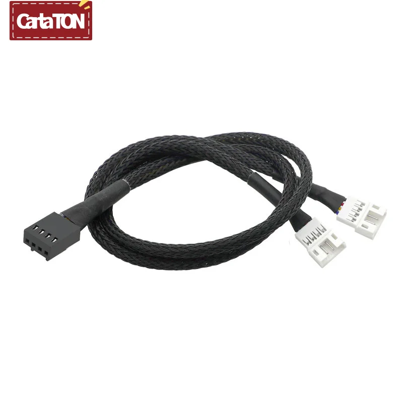 Motherboard 1 To 1 or 2 4Pin CPU Fan To PH 4pin GPU Cable Graphics PWM Cooking Fan Adapter Cable 30cm