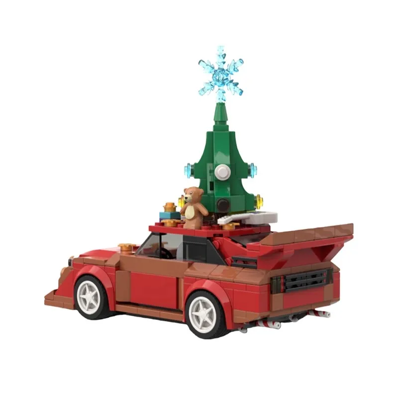 Bricklink MOC سيارة تقنية 76897 1985 عيد الميلاد Audied Sport Quattro S1 سرعة المركبات مجموعات ألعاب مكعبات البناء هدية الكريسماس #4