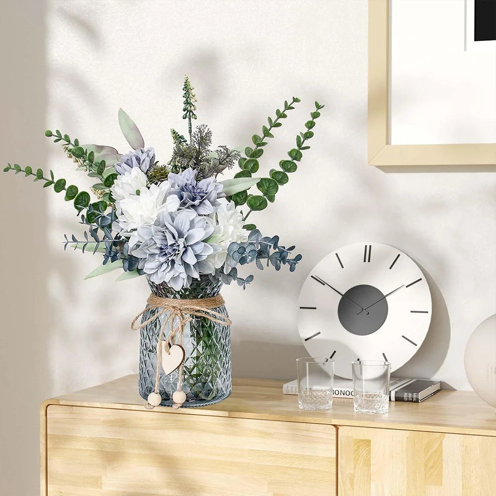 

Стеклянная ваза, роскошная имитация стола, стеклянная декоративная ваза, кухонный обеденный стол, украшение обеденного стола