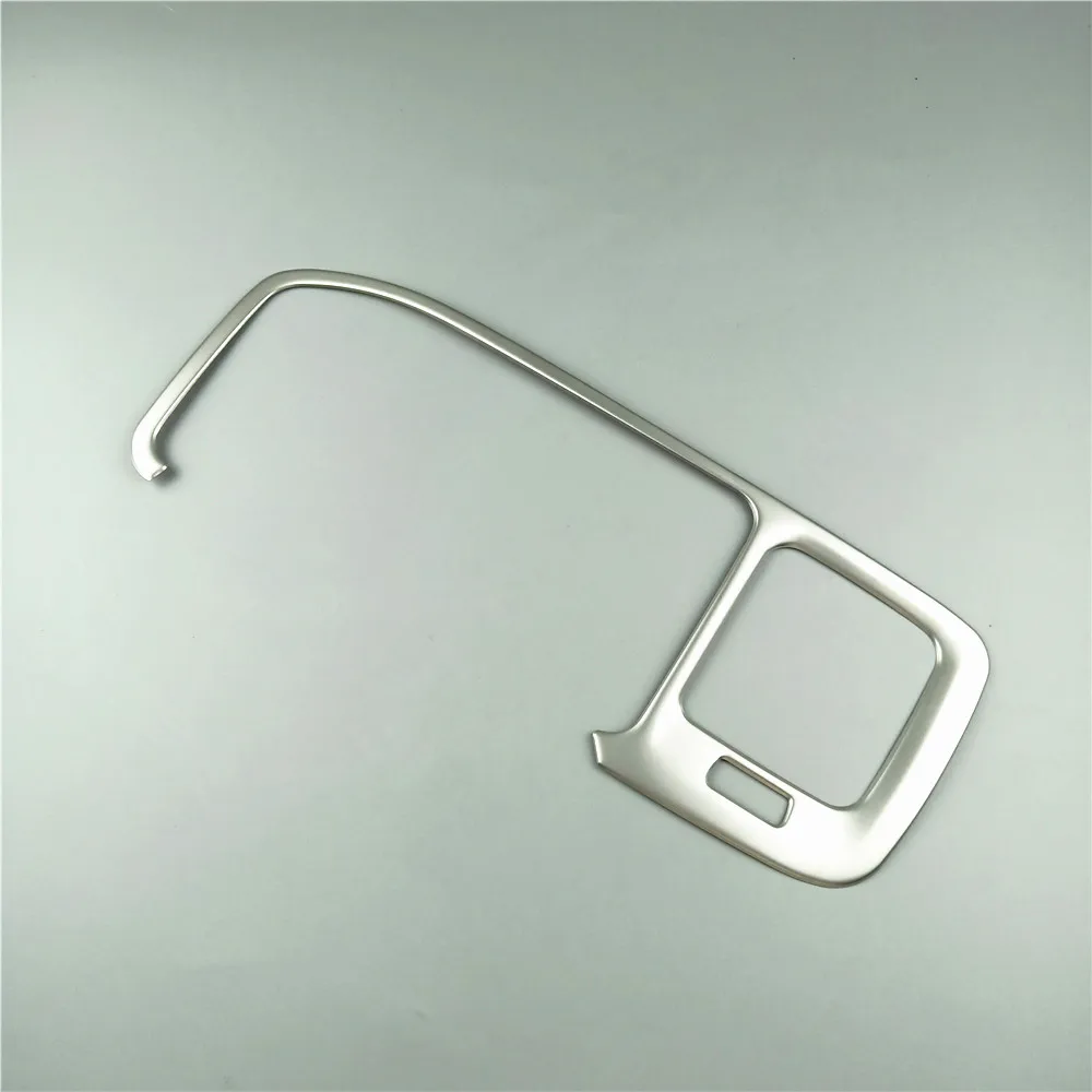 Car Styling Console Navigation Frame Decorative Cover Trim For Volvo S60 V60 2011-17 Interior Stainless Steel Strip Mouldings