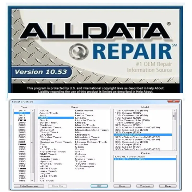 

alldata 10.53 software Hot repair alldata software link + install video help install Suitable for cars and trucks 570GB