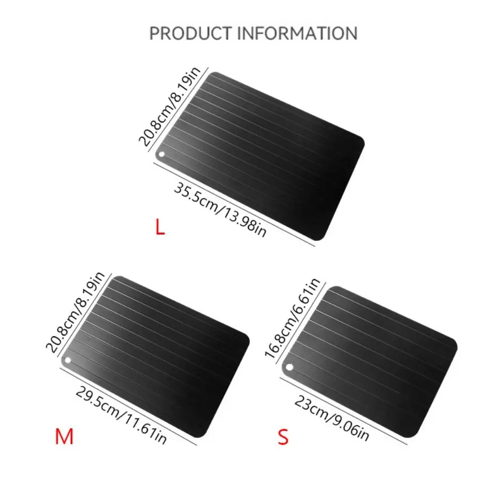 سبائك الألومنيوم صينية إزالة الجليد السريع مع تصميم الأخدود حجم كبير لوحة ذوبان كفاءة ذوبان أدوات المطبخ #6