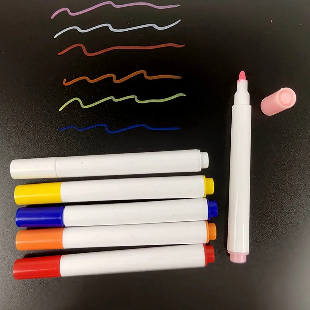 12 colori penne a gesso liquido per adesivo da parete camera dei bambini lavagna cancellabile senza polvere gesso pennarello rimovibile cancelleria