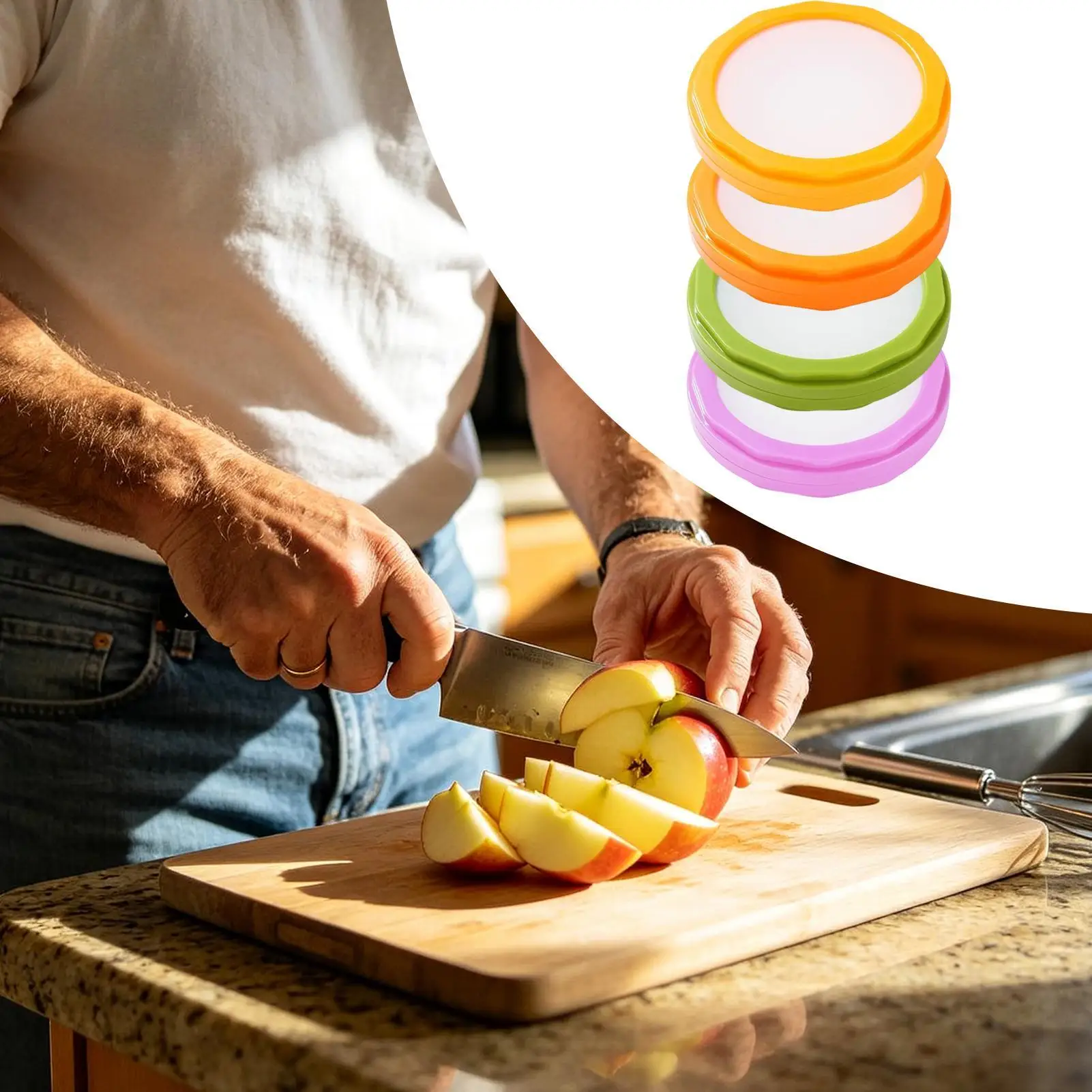 Avocado Saver 4-Piece Kitchen Onion Pods Fruit Storage Containers For Home Refrigerator Food Vegetables Tomato Potato Garlic view 4