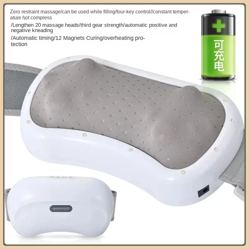 

NEW Abdominal Massage Device Heated Abdominal Massager Automatic Stone Needle Moxibustion Hot Compress, and Health Benefit