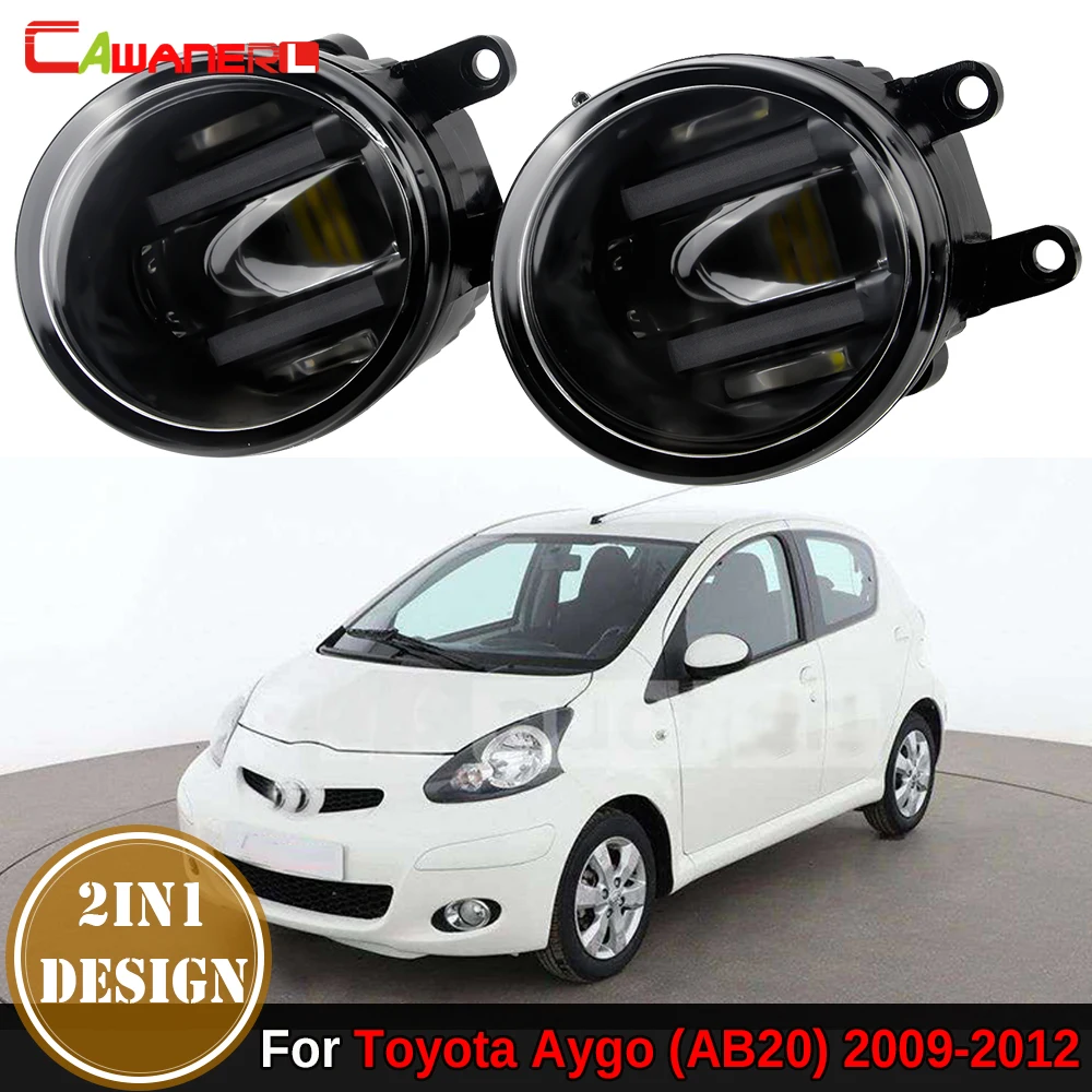 

2IN1 Function LED Fog Light with DRL 36W H11 Aluminum Car Fog Daytime Running Lamp For Toyota Aygo (AB20) 2009 2010 2011 2012