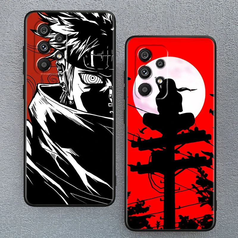 Narutos Art For Samsung A53 A52 A33 A32 A51 A71 A21S A13 A73 A50 A22 A23 A03 A72 A54 A12 5G Black Phone Case