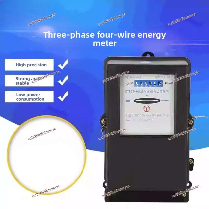 Mechanical Electric Meter DT862-4 Three-phase Four-wire Electric Energy Meter 380V Transformer Active