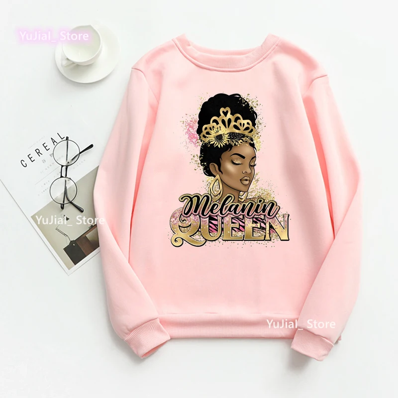 Sudadera con estampado gráfico de melanina de acuarela para mujer y niña, suéter mágico con capucha, regalo de cumpleaños, ropa de invierno/primavera