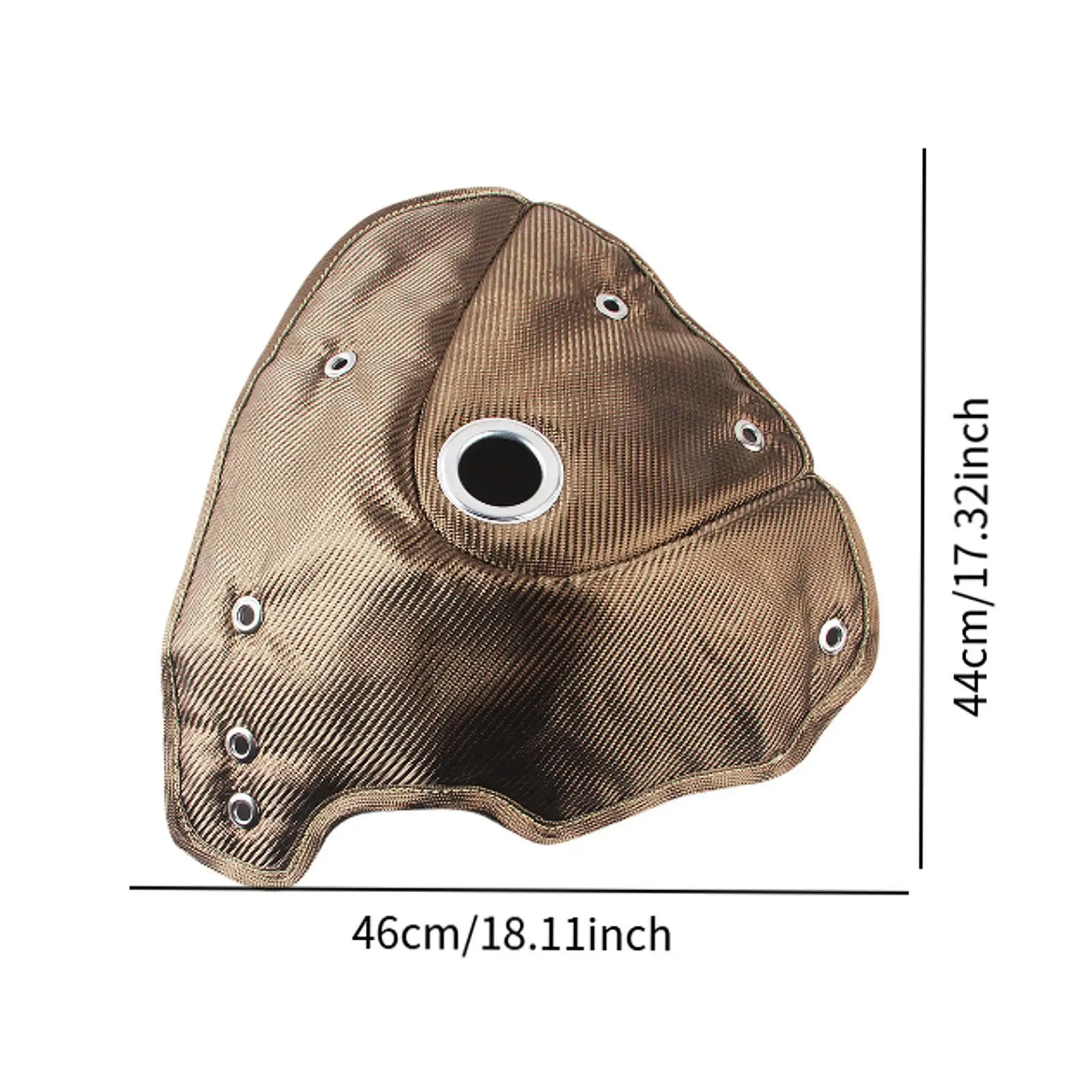 ผ้าห่มเทอร์โบอุปกรณ์เสริมในรถยนต์ไทเทเนียมฝาครอบหมวกรถหมวกสะดวกติดตั้งง่ายโล่ความร้อนเทอร์โบสําหรับ N14 N18