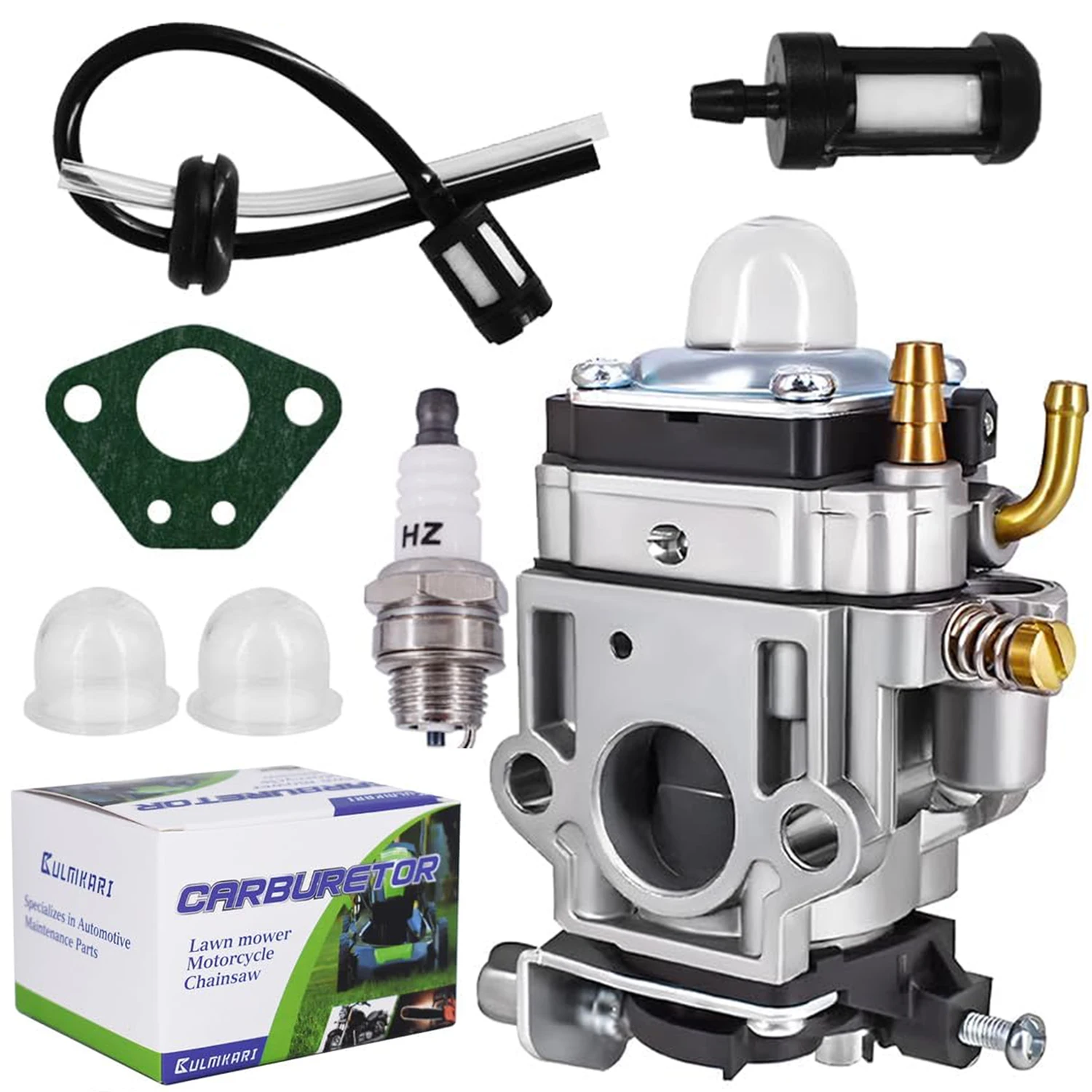 

Carburetor Kit Fits for 43cc 47cc 49cc 50cc Scooter Dirt Mini Pocket Bike Motorcycle 2-Stroke Engine 15mm Replace Carb Parts