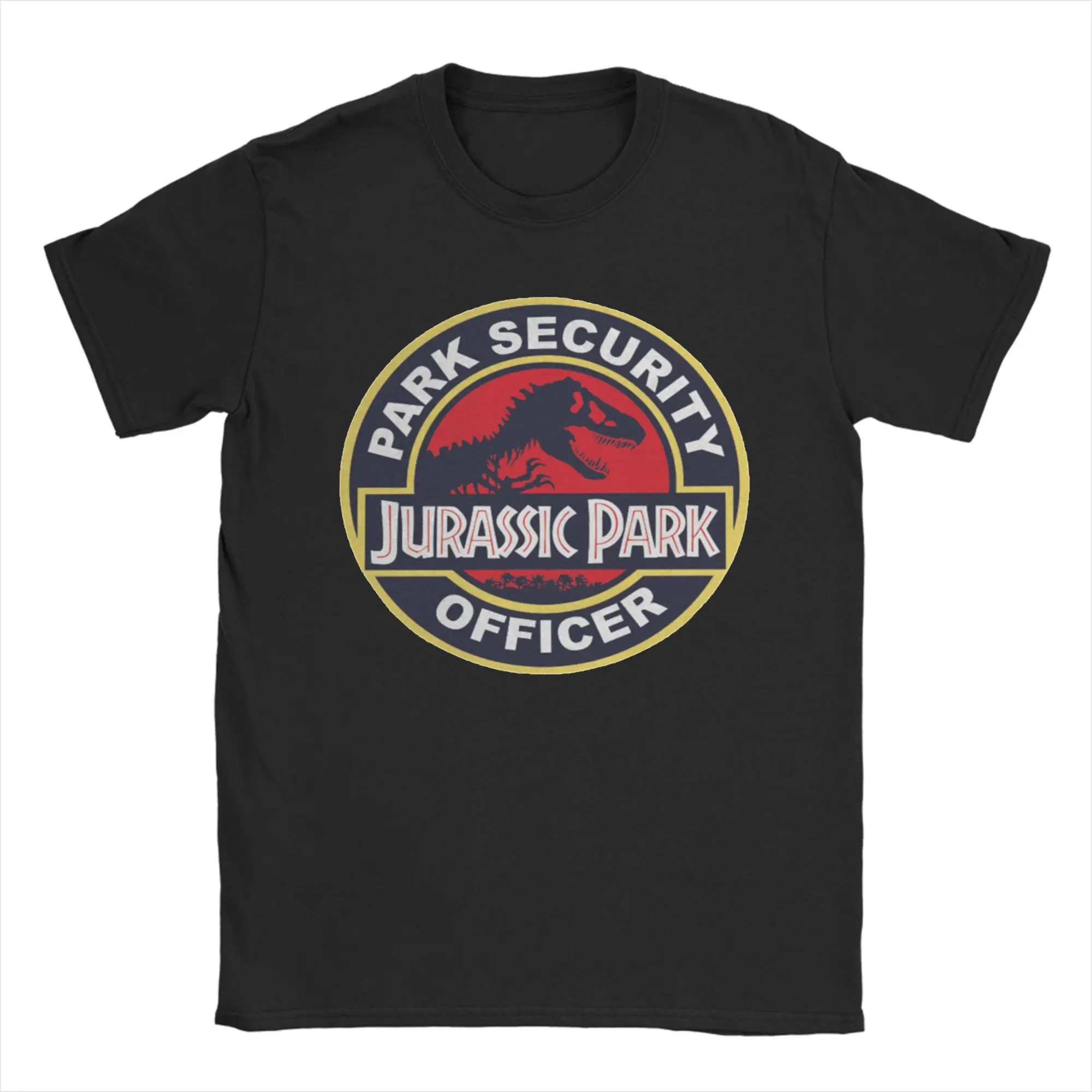 

Jurassic Parks Dinosaur JURASSIC PARK Tshirts Men's Cotton Top Tee Hip Hop Round Neck Short Sleeve