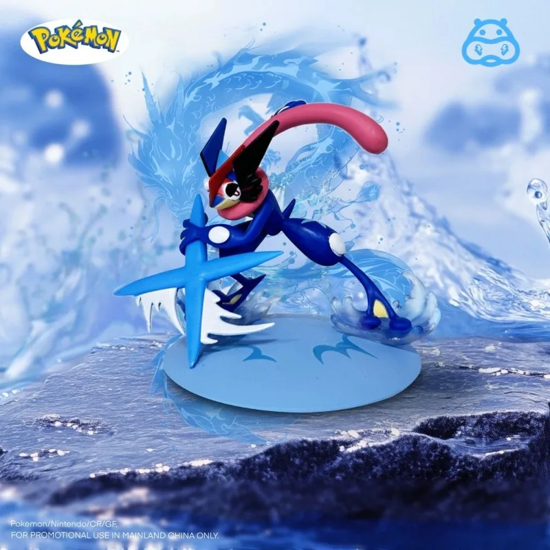 BANDAI Pokemon Anime Koga Ninja Rana caja ciega Geng Gui Pokemon coche de escritorio en adornos Hada llama conejo regalo de cumpleaños