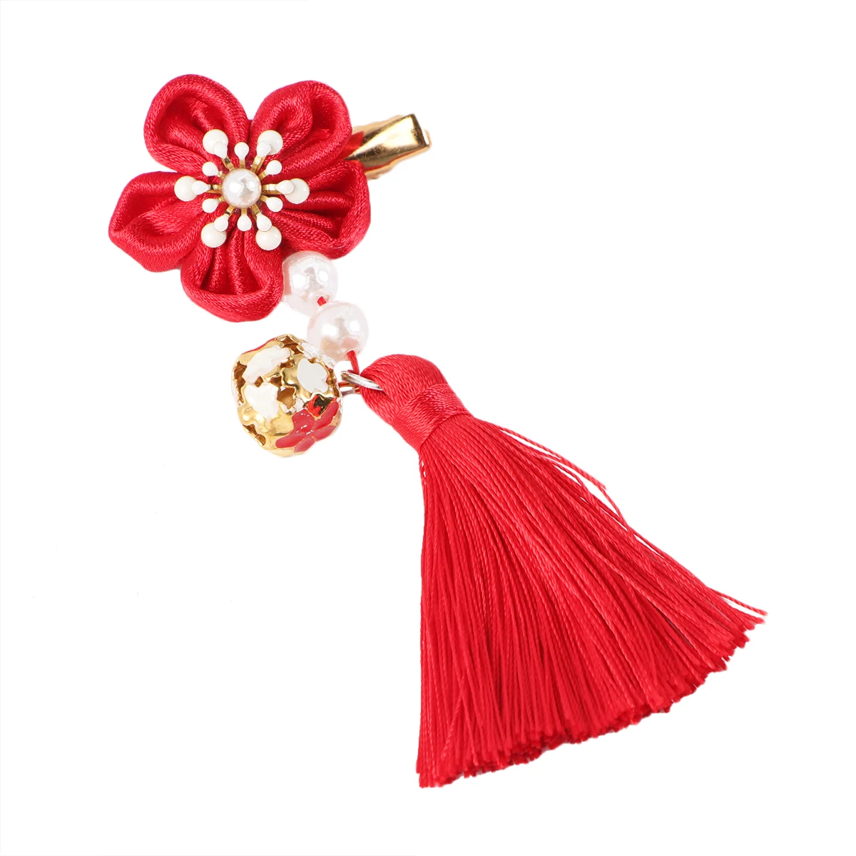 

Hairpin Small Baby Bobby Kids Girls for New Year Clip Han Chinese Clothing Clips Tassel