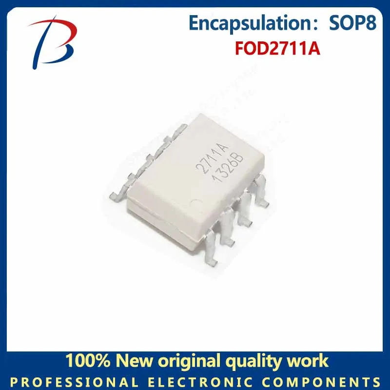 10PCS   FOD2711A patch SOP8 photocoupler chip