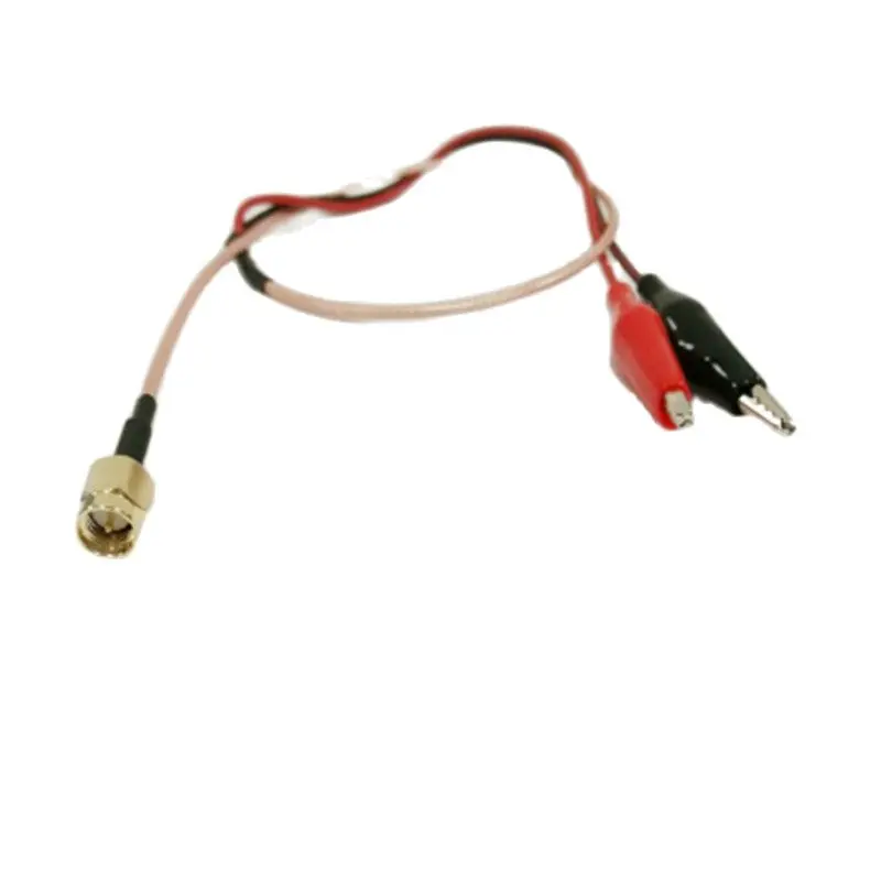 

RF SMA cable Internal thread Internal needle to red and black alligator clip Test lead to RG316 line 50cm long