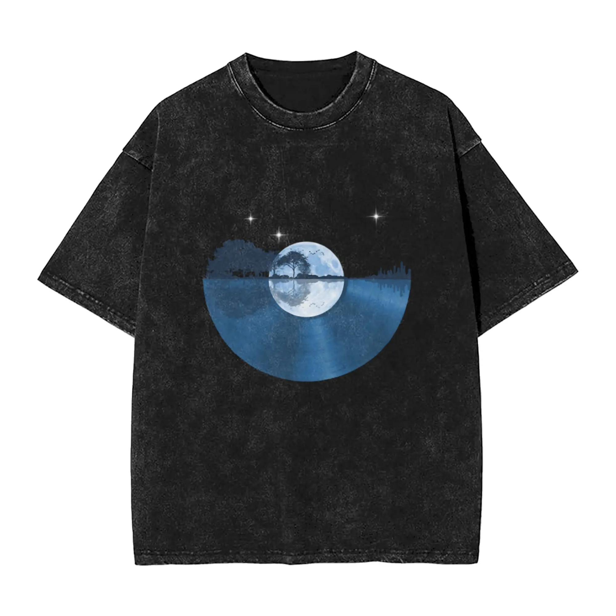 Nature Guitar Record Unique Cool A T-Shirt Oversized Short Sleeve Men's Women's Cotton Tees Tops