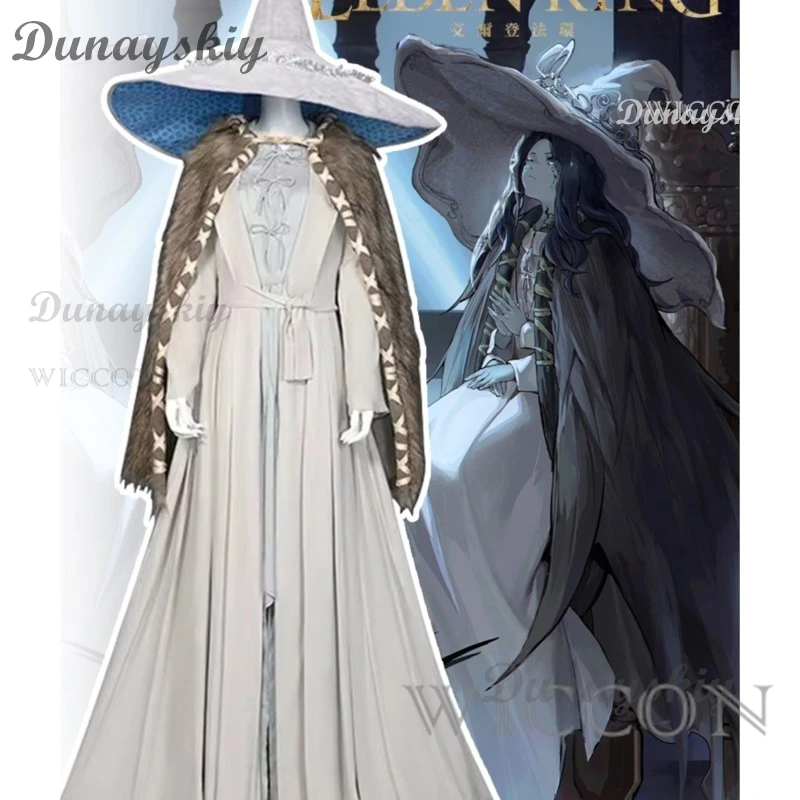 Gioco Ranni Costume Cosplay Set completo parrucca cappello Set completo Halloween carnevale Cosplay abbigliamento Ranni