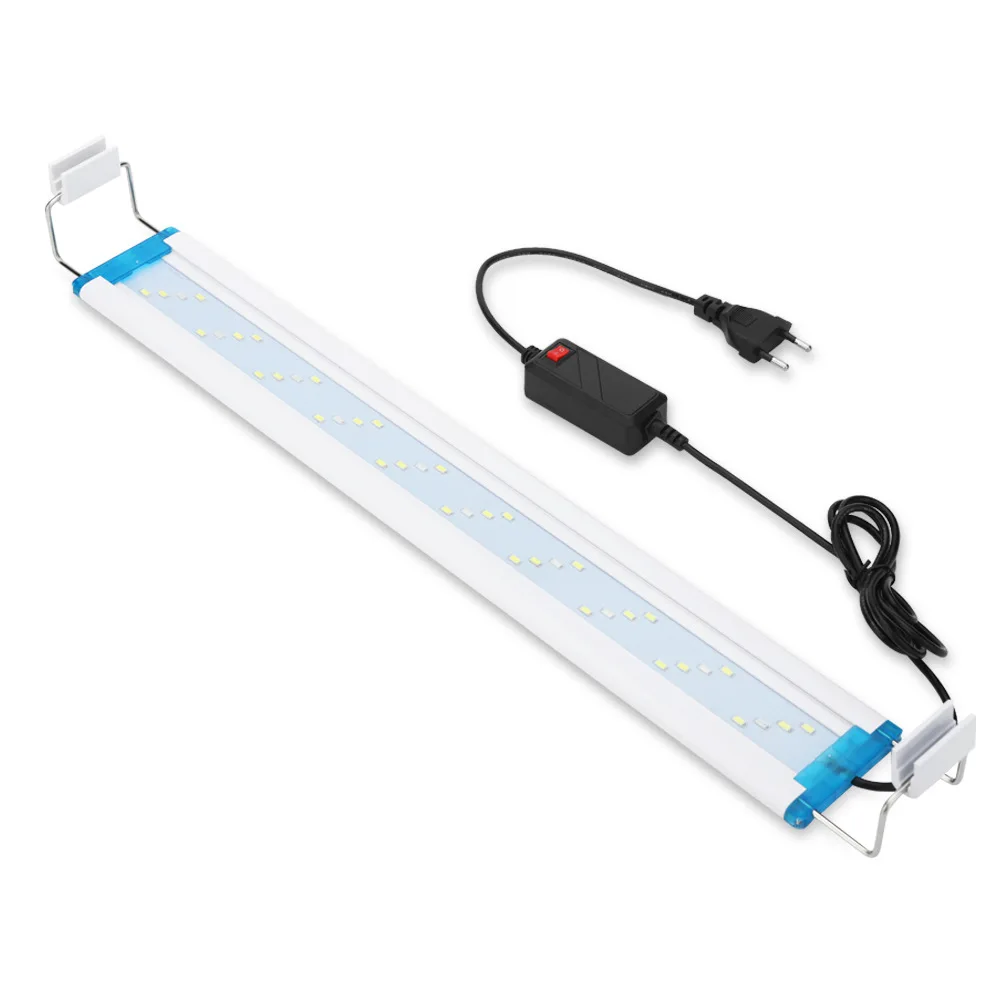 Aquarium Clip Light Super Thin Rectangle Plastic Eco-Friendly Fish Tank Planted Aquarium Lamp Led 10-16W 40-70cm Eu Energy