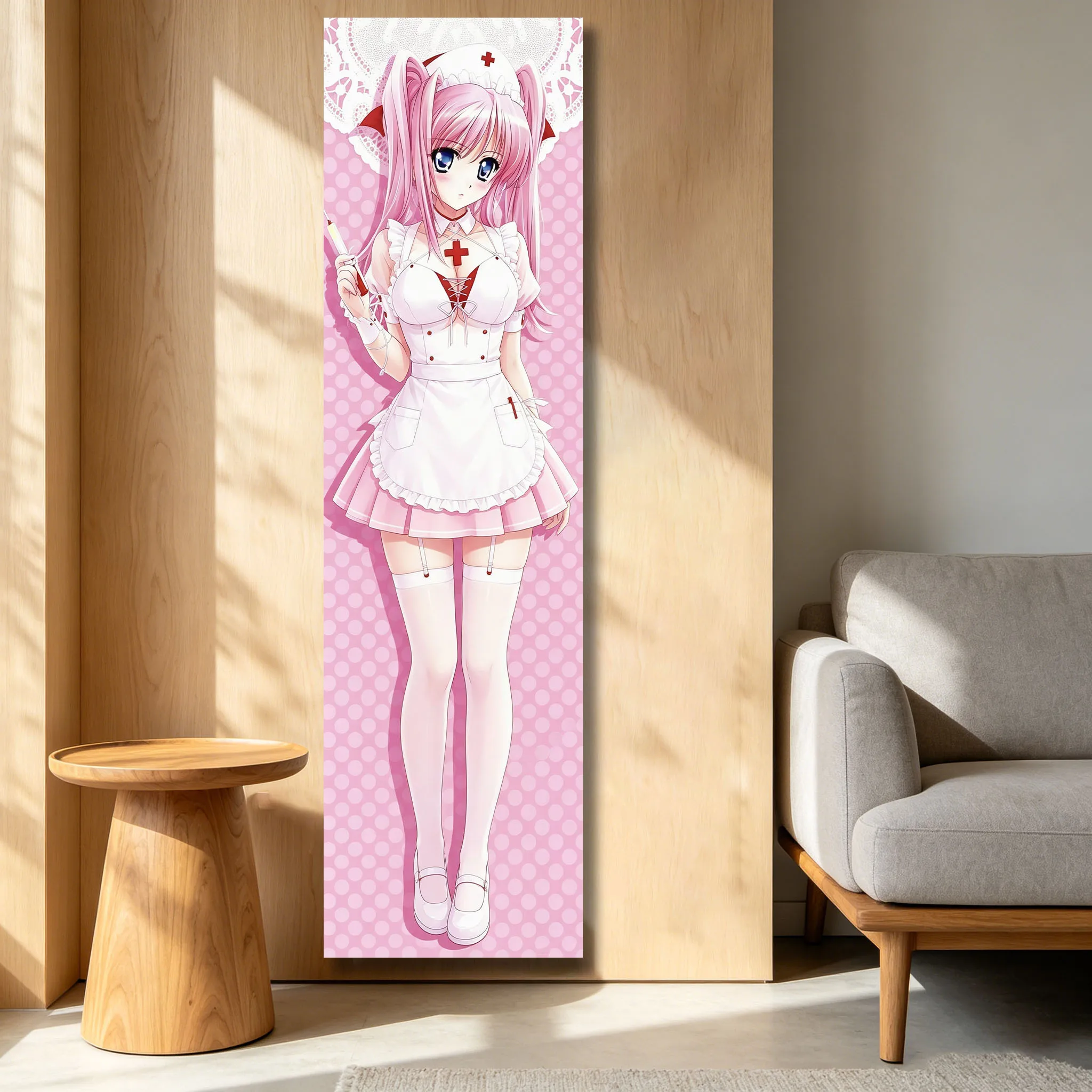 Muja Kina Tapestry Yandere Simulator Pink Anime Girl Long Tapestry Party Bedroom House Living Room Decor Room Necessaires Stuff