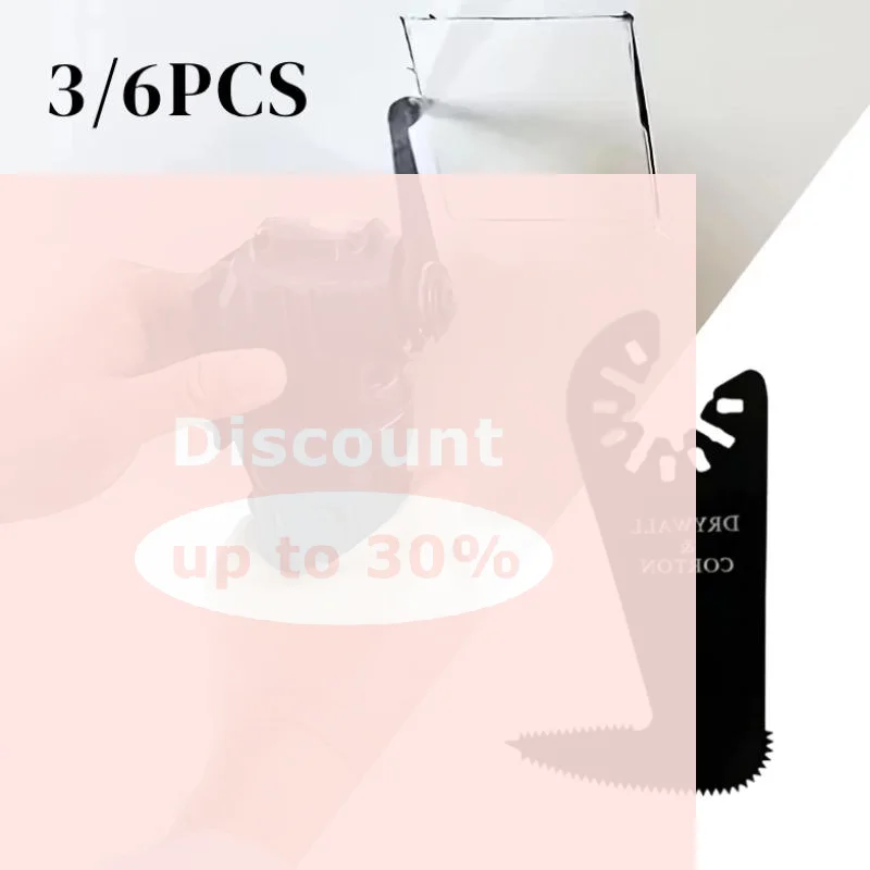 [3/6Pcs Bimetal Quick Release Saw Blades Multifunctional Sharp Universal for Renovation Workers Drywall Cutting]