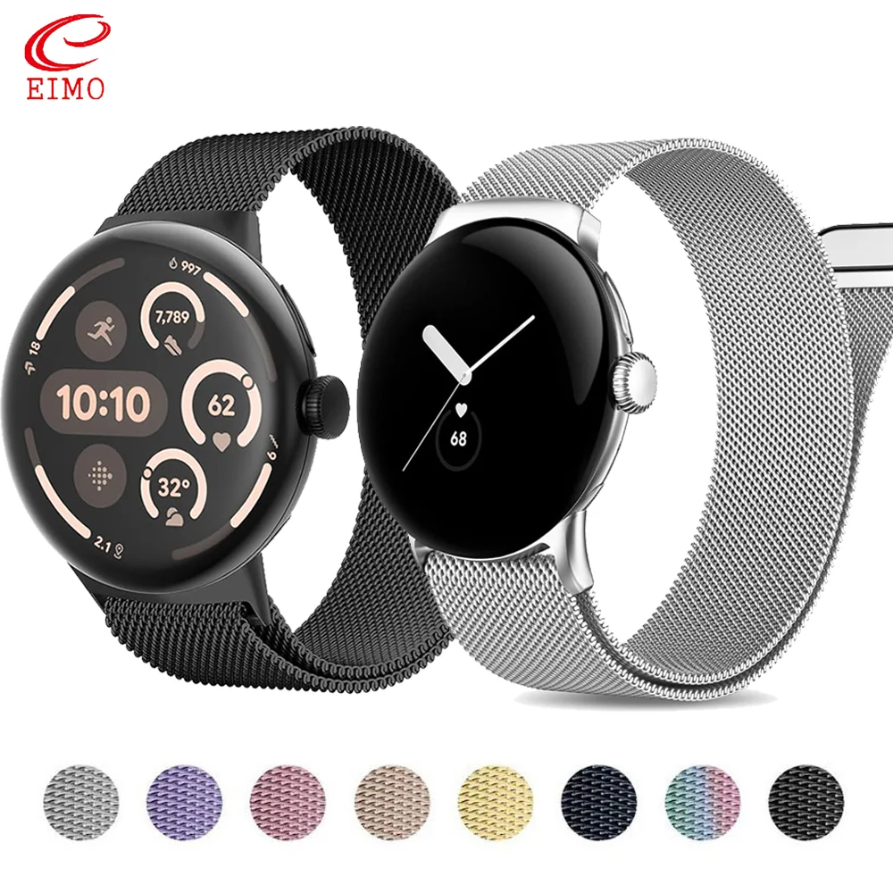 

Milanese Watch for Google Pixel Watch 3 45mm 41mm 2 Strap Metal Stainless Steel Magnetic Buckle Bracelet for Pixel Watch 2 Band