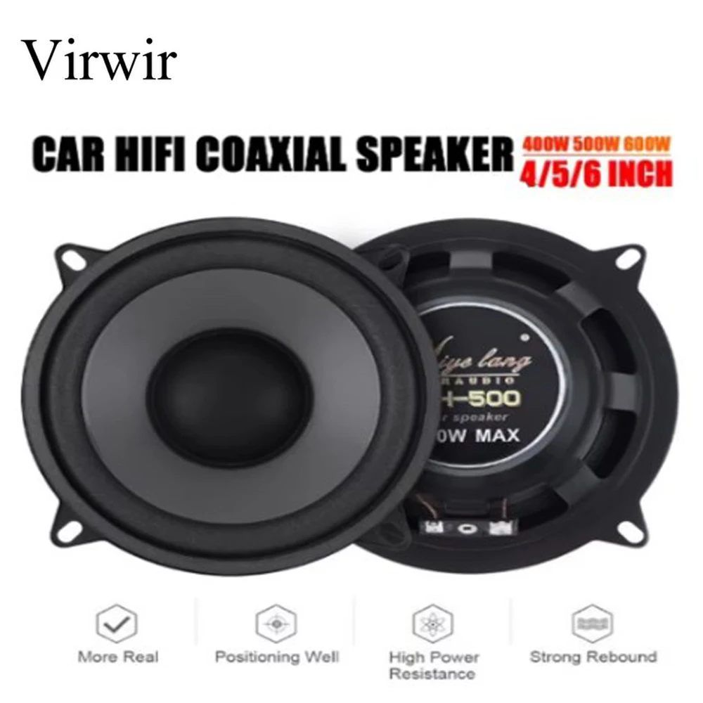 Virwir Car Speakers Vehicle Door Auto Audio Music Stereo Subwoofer Auto Audio Loudspeaker Heavy Mid-bass Modified Speaker