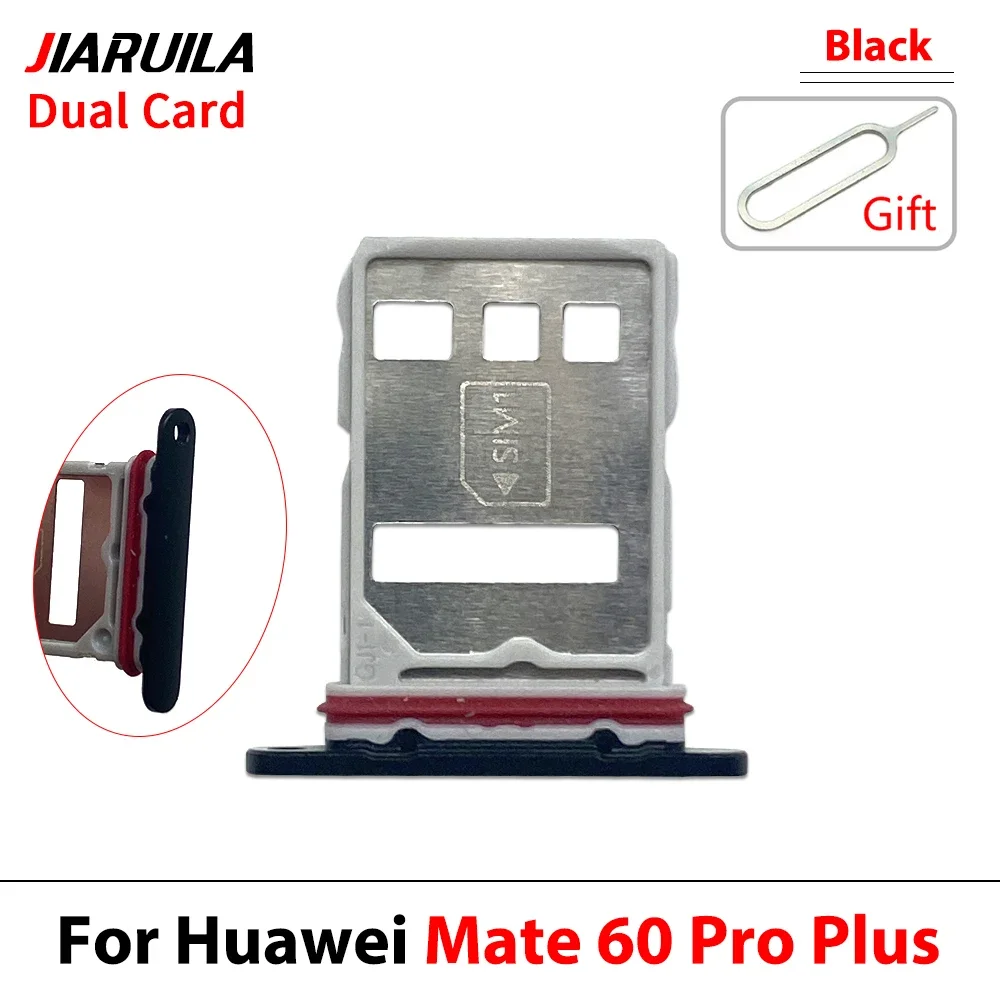 10Pcs, For Huawei Mate 60 Pro Plus Mate 60 Pro Mate 60  SIM Card Tray Slot Holder Adapter Micro SD Card Chip Drawer Holder