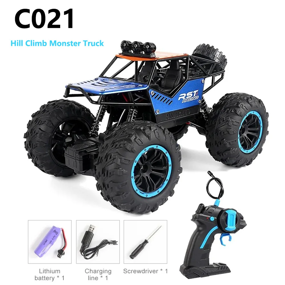 Vehículo todoterreno RC Rock Crawler y Monster Truck 1:18: conquistar todos los terrenos. Coligue escalar Monster Truck