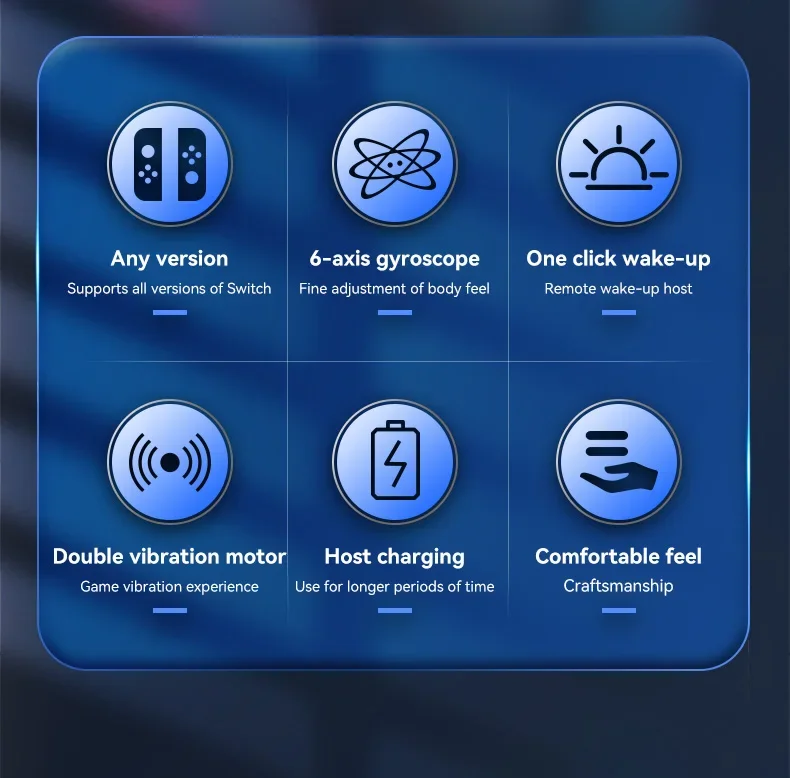 Joypad Controller Wake-up Controllers for Switch/Lite/OLED Replacement Controller with Sword Dual Vibration Joy-con Switch