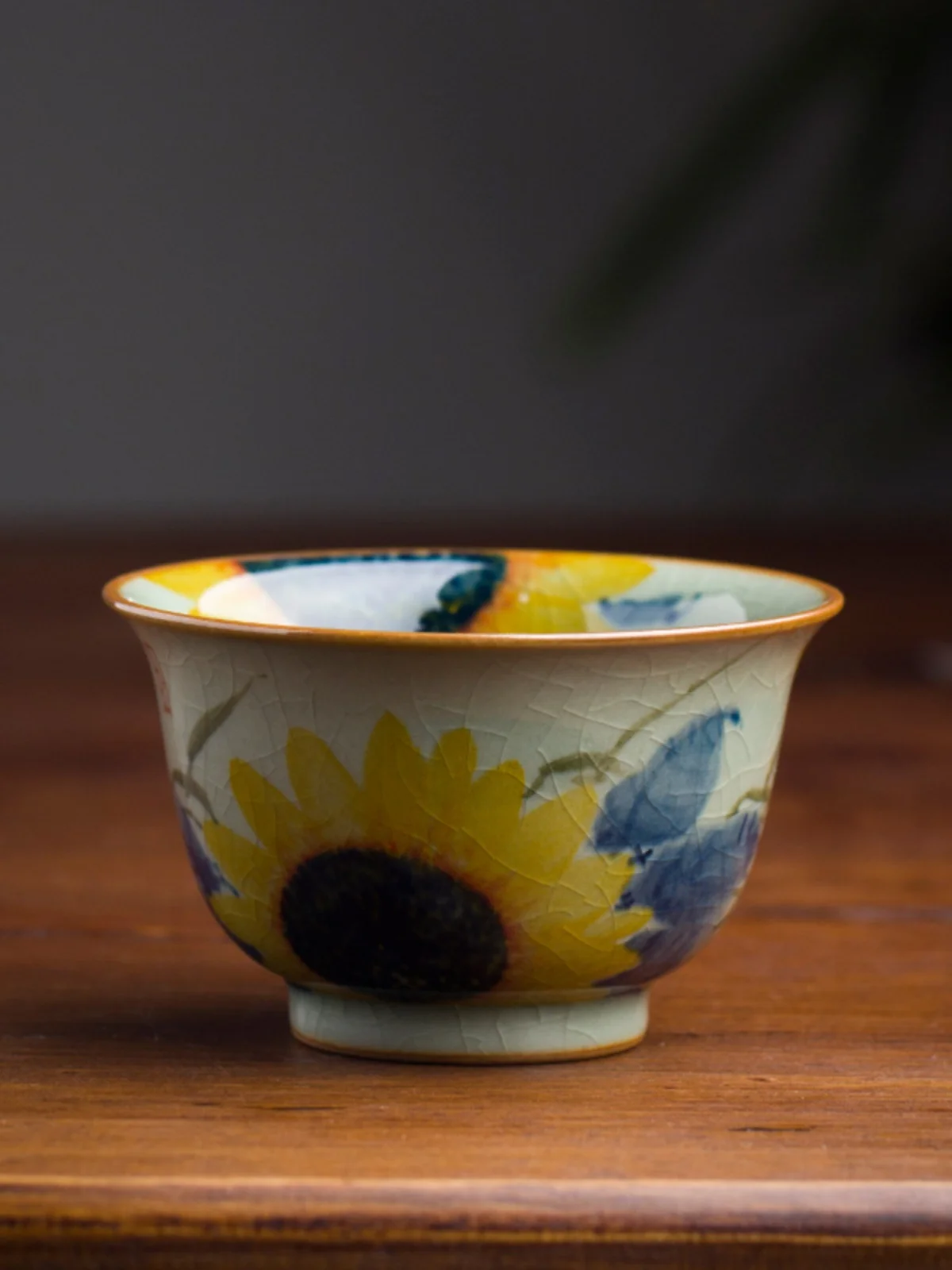 

Hand-Painted Blue And White Cerc Tea Cup Single Cup High-End Tea Set Underglaze Color Glazed Handmade Jingdezhen Owner Cup