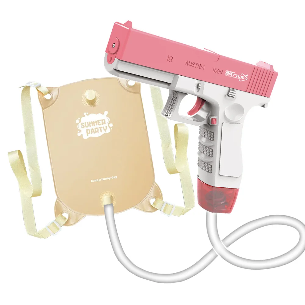 Glock Electric Water Gun with Backpack Auto-Shot Outdoor Kids Water Battle Toy
