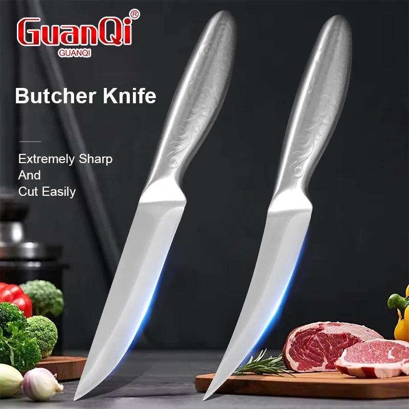 Professional Stainless Steel Kitchen Knife Multipurpose Fruit Knife Meat Cutting Boning Knife Household High Hardness Chef Knife