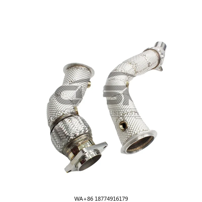 

High Quality Exhaust Downpipe for M3 M4 F80 F82 3.0T 2014-2022 Stainless Steel High Flow Catted Downpipe Car Exhaust System