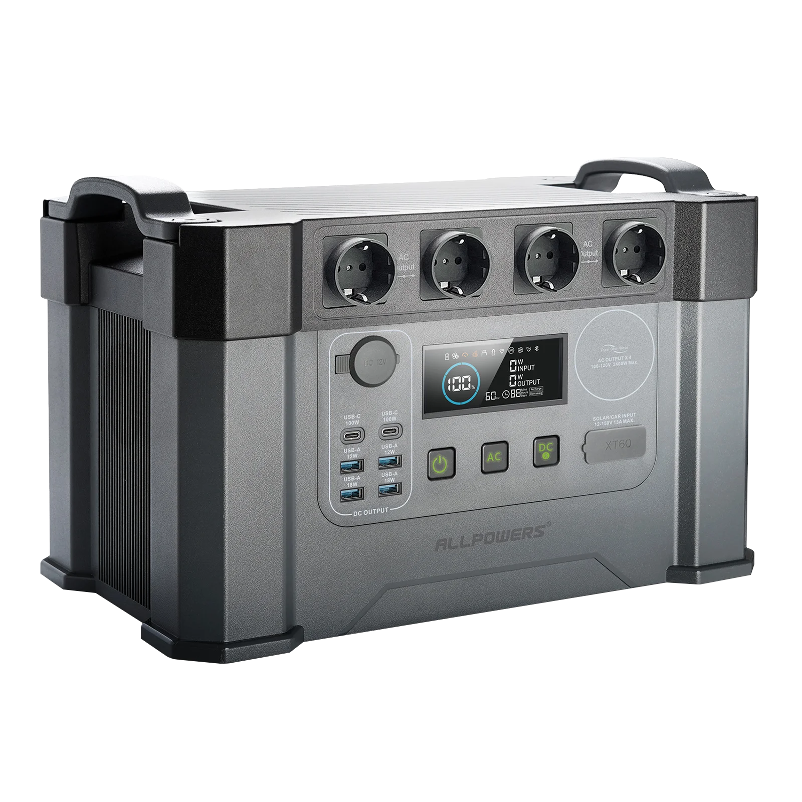 ALLPOWERS 2000W / 700W / 300W / 200W Portable Power Station Solar Generator Emergency Power Supply Fit for Iphone Camping Travel