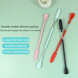 1Pcs Silicone Double Head Scraper Cosmetic Jam Deep Bottle Scraper Mini Spatula Set Makeup Tools