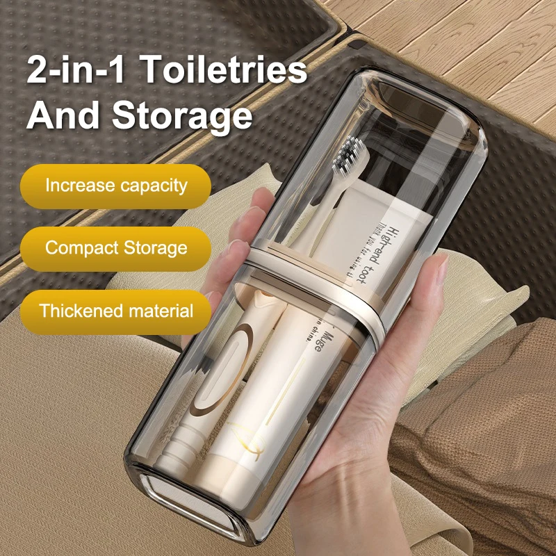 

Transparent Toothbrush Travel Containers Portable Toothbrush Case Outdoor/business Trip/travel Acessories 1/3/5PCS