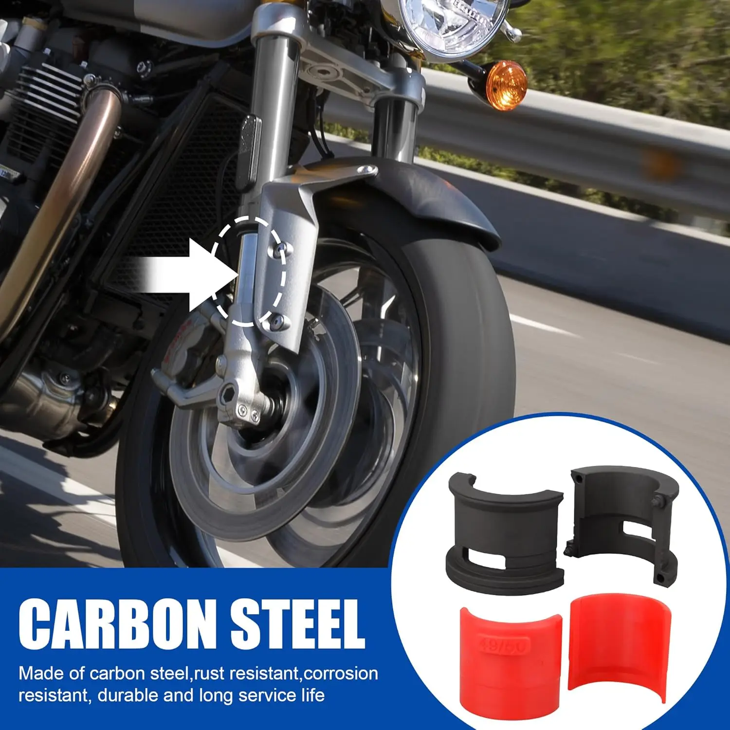 14Pcs Universal Motorcycle Front Fork Oil Seal Driver Tool Kit Adjustable Seal Installer Removal Set for Bike Shock Absorber