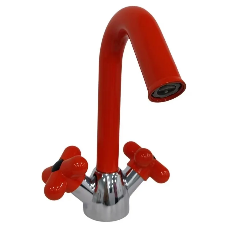 Full copper basin faucet, hot and cold rotatable bathroom household faucet