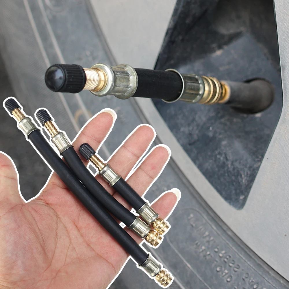 1/3pcs Tire Tyre Rubber Valve Extension Tube Car Vacuum Valve Inflator Extension Tube Air Nozzle Inflator Extension Nozzle 3size - Image 2