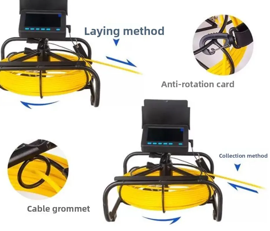 Suitable for detecting blockages in pipelines through endoscopic inspection and inspection of waterproof detectors