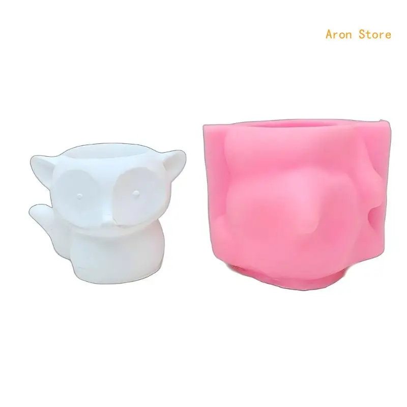 

Foxes Flower Pots Silicone Mold Cement Concrete Clay Succulent Planter Mold Holder Mould for Wedding Home Decors H3CF