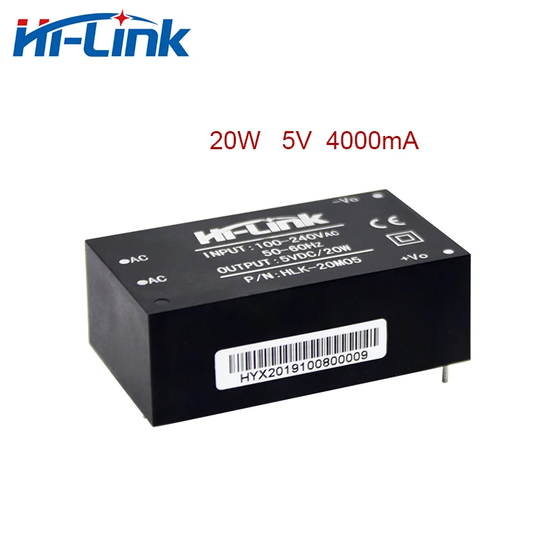 

Free Shipping Hi-Link 2pcs 20W 5V 4000mA AC DC Isolated Power Supply Module HLK-20M05 Consumer Electronics In Stock Wholesale